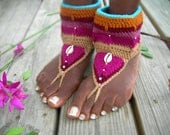 Magenta Yoga Barefoot Sandals - LotusRootsCreations