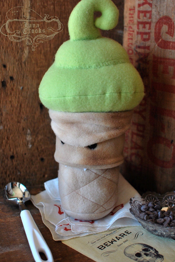 Plush IScream Cone - Atomic Mint - Double Scoop Edition