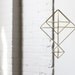 Brass Himmeli no. 7 / Modern Hanging Mobile / Geometric Sculpture