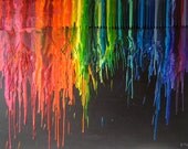 Melted crayon art
