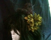 Flower Feather Fascinator Headband