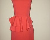 Backless Peplum Dress