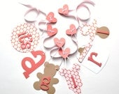 Coral and pink baby shower decorations it's a girl banner by ParkersPrints on Etsy Il_170x135