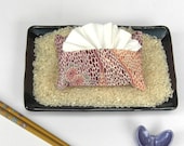 Mauve Silk Kimono Tissue Tote