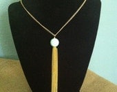 Richelle Gold Tassel Necklace