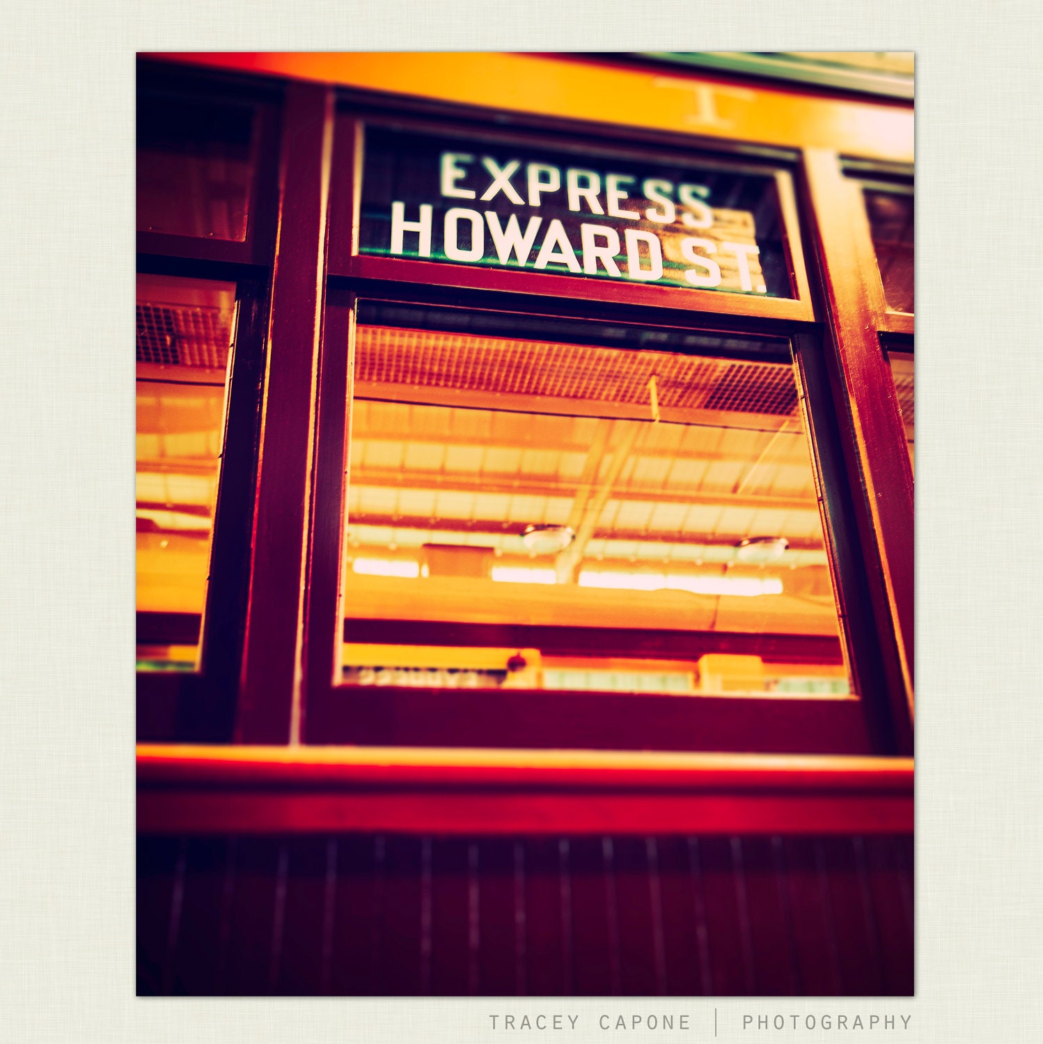 Chicago  Sign - Color Photography -  Wall Decor - Express to Howard - Retro Inspired Home Decor,