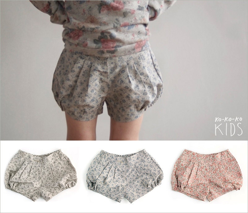 Tiny Flowers Shorts For Girls (different colors)