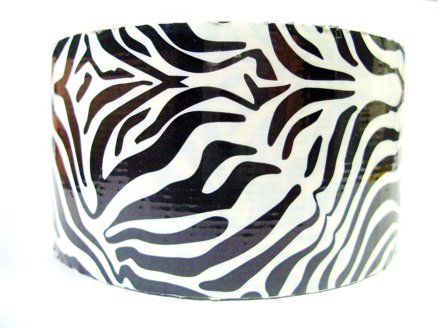 Zebra Print - One Roll of Animal Print Duct Tape