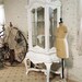 RESERVED for ALEXANDRA Painted Cottage Chic Shabby White French China Cabinet CC365