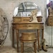Painted Cottage Chic Shabby Gold Vanity