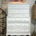 Painted Cottage Chic Shabby White French Dresser CH381
