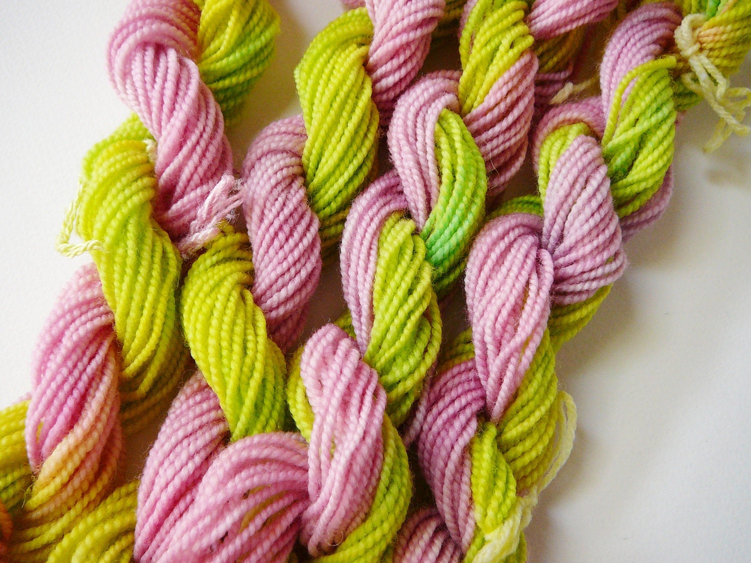 SALE: Pony Skeins--Fluttershy is Sick  superwash merino fingering weight sock yarn
