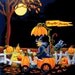 Cross Stitch Pattern  PDF- Halloween Counted Cross Stitch Chart Pumpkin Power Chart PDF