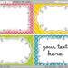 Rectangle - Editable PDF (8x10) Happy Days Labels (No. 222) - Buy 2 Get 2 Free - Printable Labels / Cards Gift Tags
