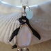 Abalone Penguin and Sea Glass Necklace