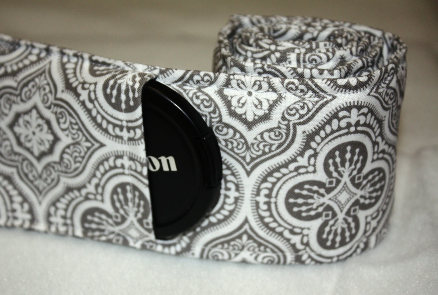 Camera Strap WITH LENS CAP, shades of grey - Mothers Day Sale