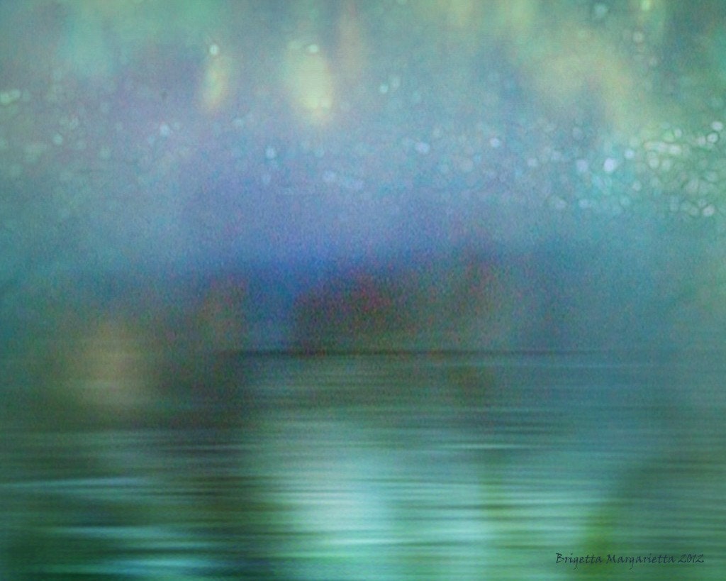 Northern Lights  Fine Art Photograph 24 x 30 Giclee Museum Fibre Aqua Green Blue Misty Dreamy Relaxation Calm Lavendar Black Friday ETSY
