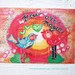 8 unique mixed media Postcards / 8 unieke mixed media ansichtkaarten