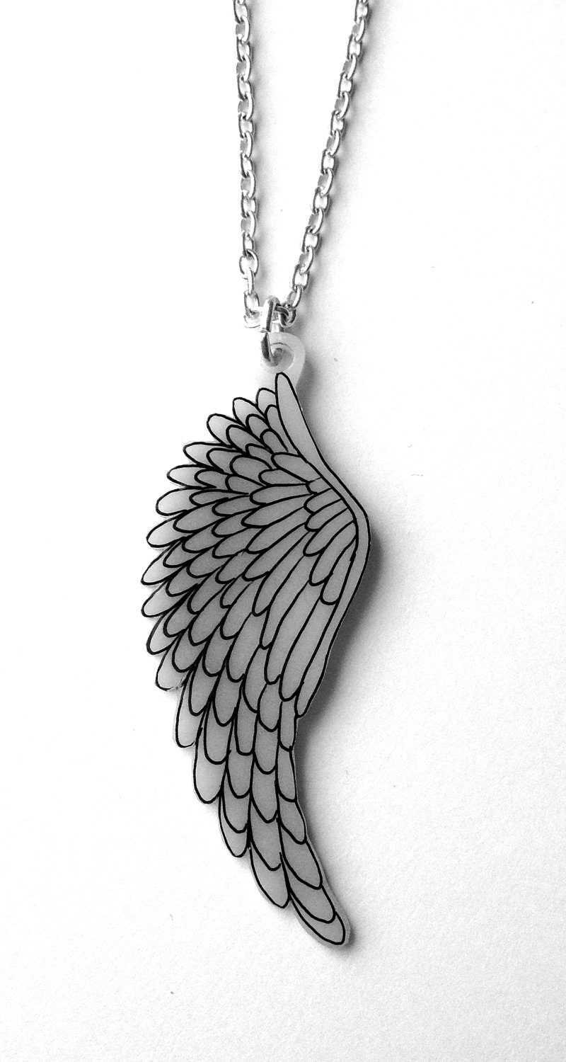 Angel Wing necklace - Single Bird or Angel Wing Pendant