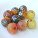 Reserved for MARIJKE - Lampwork Beads Autumn Colors Fall Trends