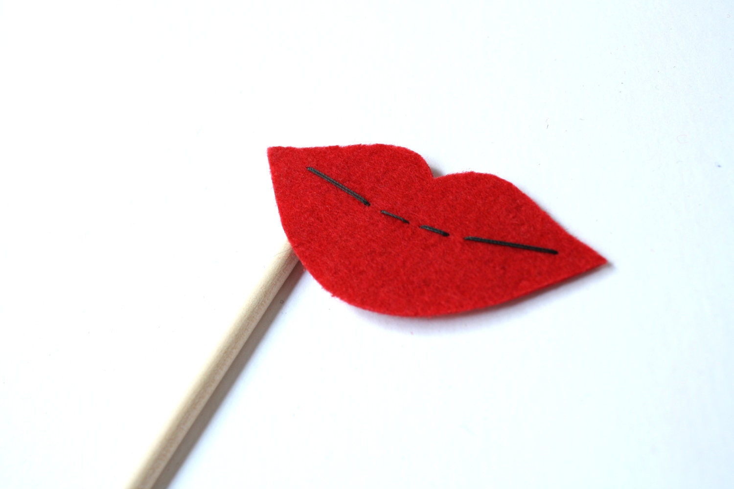 Photo Props. Party Props. Birthday Party Props. Wedding Photo Props. Mustache on a Stick. Lips on a Stick - The Smooch