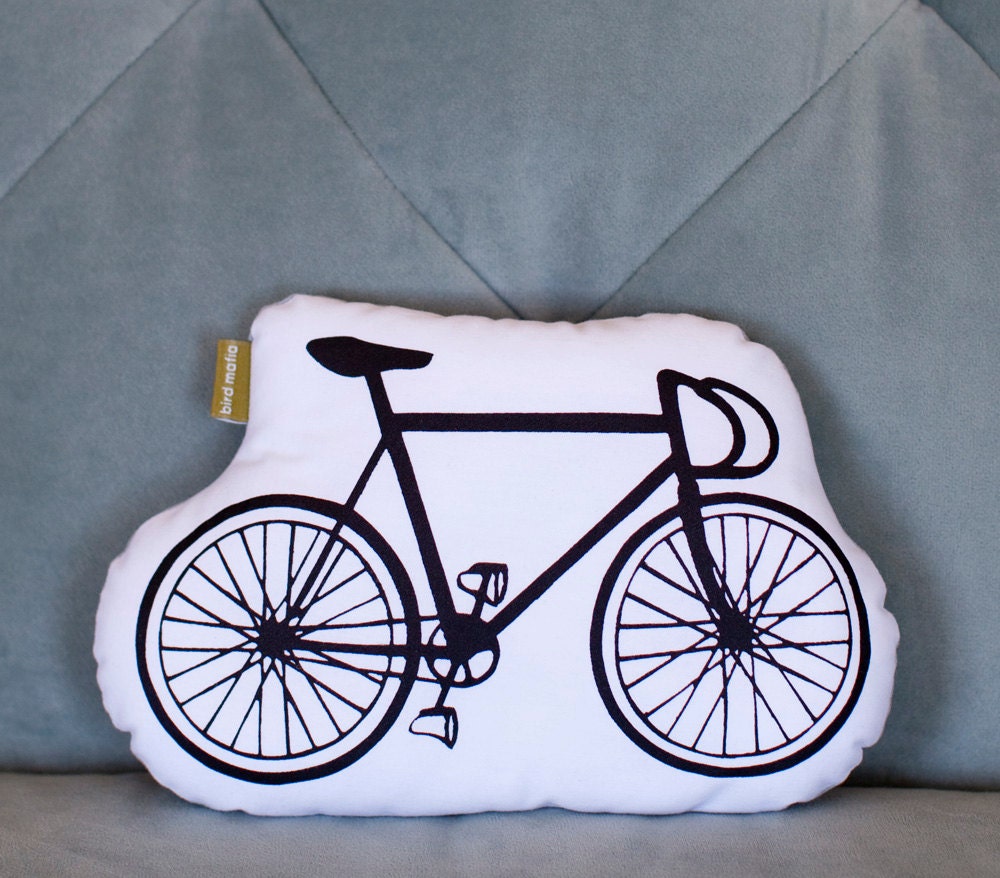 bicycle . organic stuffie . black