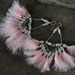 ON SALE Earrings Dangle Pink Marabou Feathers: "Summer Flirtation" RETIRES Midnight 7/23/2013