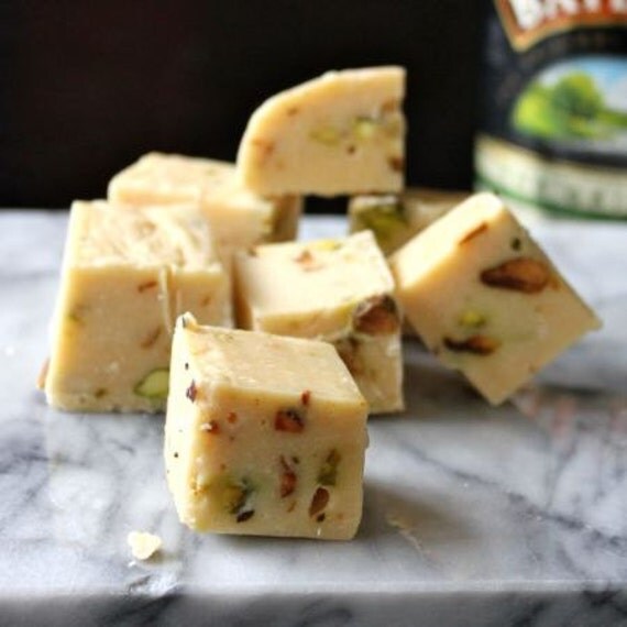 Irish Cream Pistachio Fudge