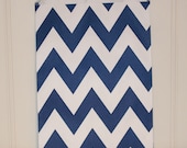 Chevron Bags, 24 Navy Chevron Favor Bags, Baking Supplies, Party Favors, Packaging, Candy Bags