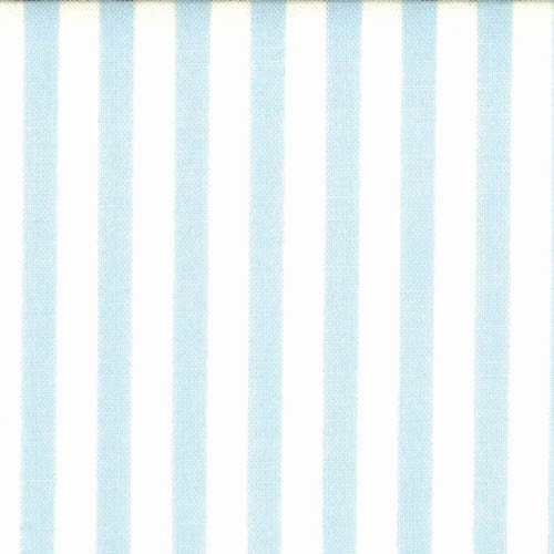 Windsor Lane Bunny Hill Fabric Ivory and Sky Blue Stripes 1/4 inch wide Stripe