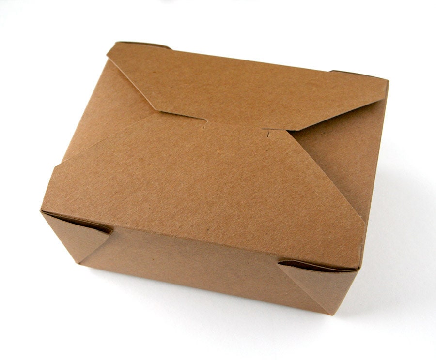 Kraft Take Out Box - 6-5/8 x 5-1/2 x 2-1/2"