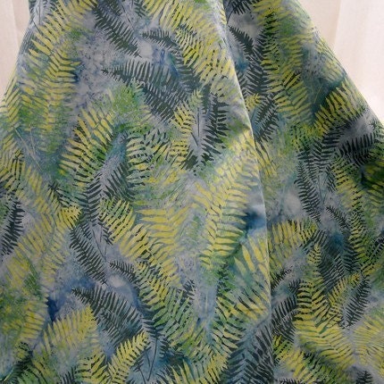 Batik: Montego Fern Bali from Hoffman - 1/2 YD - FabricFascination