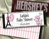 12 Hershey Candy Bar Wrappers, French Poodle, Eiffel Tower, Wedding, Bridal Shower, Baby Shower, Birthday Il_170x135