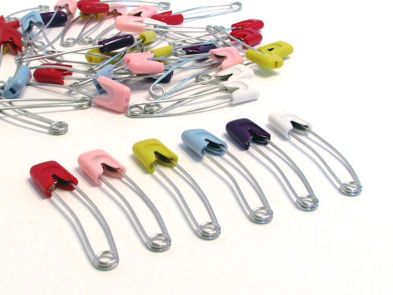 Pins, cloth diaper pins, baby diaper pins, SET OF 4