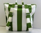 Backpack Bag-Unisex backpack-School bag, Diaper Bag ,Shoulder bag-Green