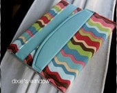 iPad 1 - iPad 2 - The NEW iPad - Snap-On Book Style Case - Dotted Chevron