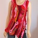 Sunset in Malibu - Freeform Crochet Vest - Top - Tunic -Wearable Art - OOAK