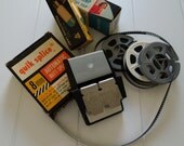 Vintage Film Projector Splicer and Parts Grouping
