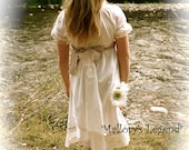 Elisabeth's Big Sister Victorian Inspired ShaBby Chic Vintage Flower Girls Dress /  Easter / Communions / Weddings / Portraits /  Birthdays