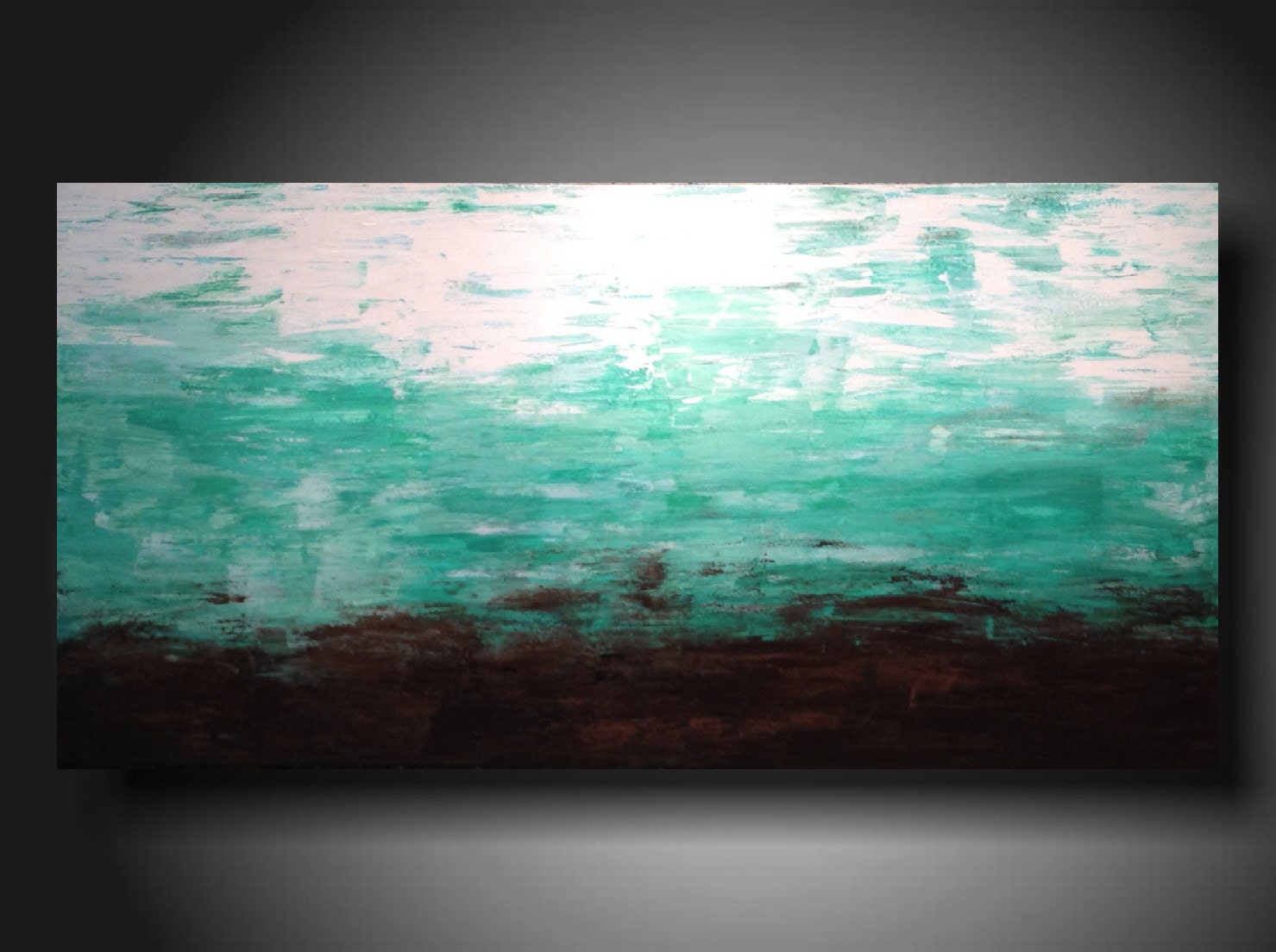 Art  original Painting abstract large Original Painting 24 X 48 Inches ------- Textured--- --blue Jmjartstudio
