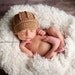 Newborn Hat, Newsboy Hat, Baby Boy Hat, Photography Prop