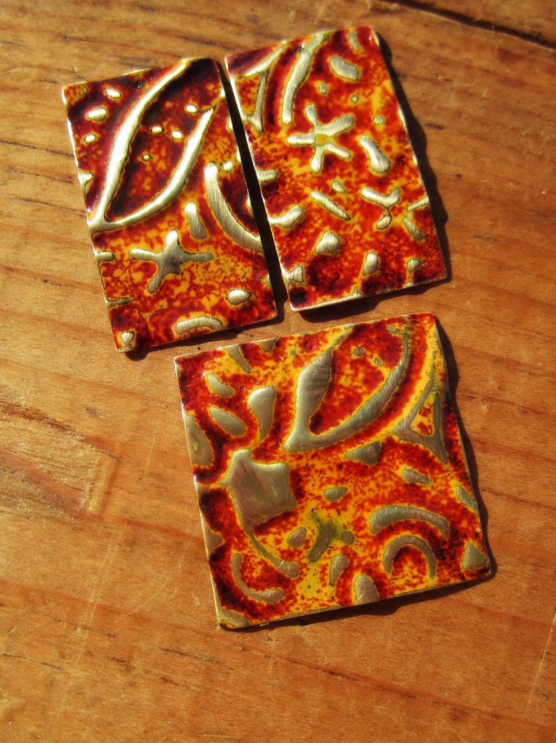 Vintaj Natural Brass altered pendants and charms
