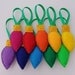 Merry Christmas Lights - Ornament Set - 10