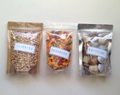 10 Stand Up Zip Pouches -3 different type