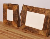 TWO  FRAMES Reclaimed Farm Wood Artwork or Photo Frame Collection 8x10 and 5x7