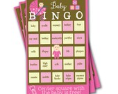 Neutral Baby Shower Bingo Card File
