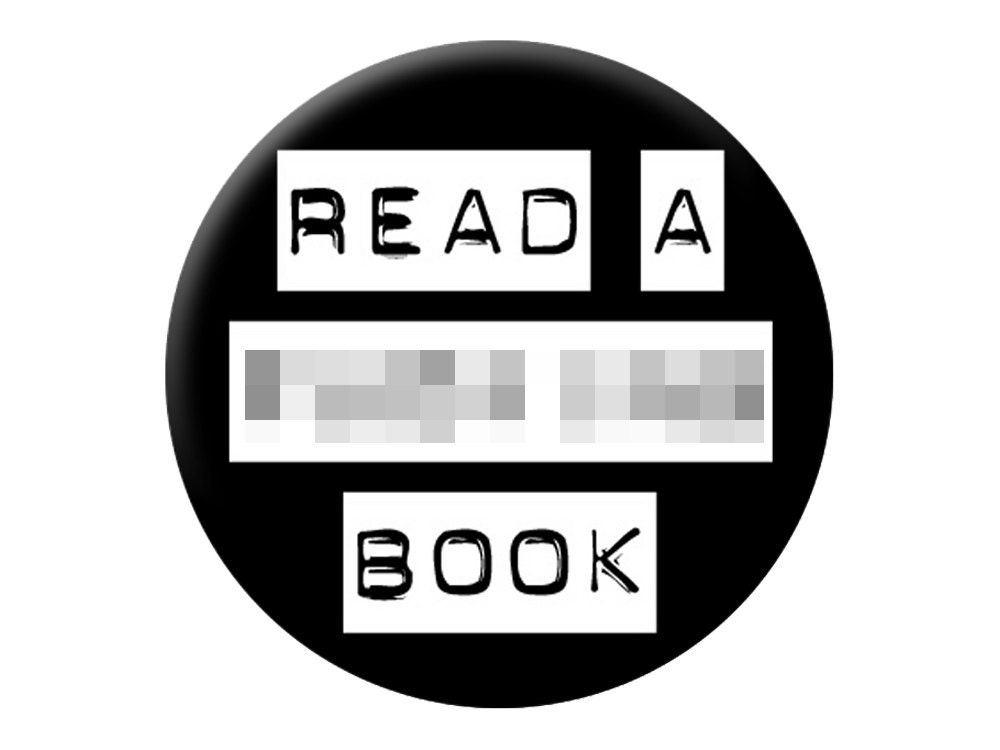 Read a F-ing Book Pin - Large, Mature Button For Librarians, Students and Book Readers  - 2.25 inch Reading Pin Back Badge or Button