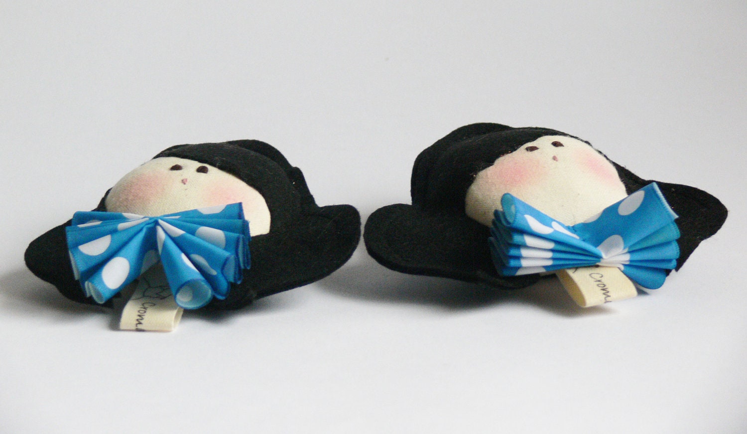 1 Cloth Doll BROOCH accessory for big and little girls - cotton and felt girly BROOCH