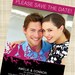 Save the Date Magnet, Save the Date Postcard, Save the Date Printable, Save the Date Template, Save the Date Photo Card (Pink Lovebirds)