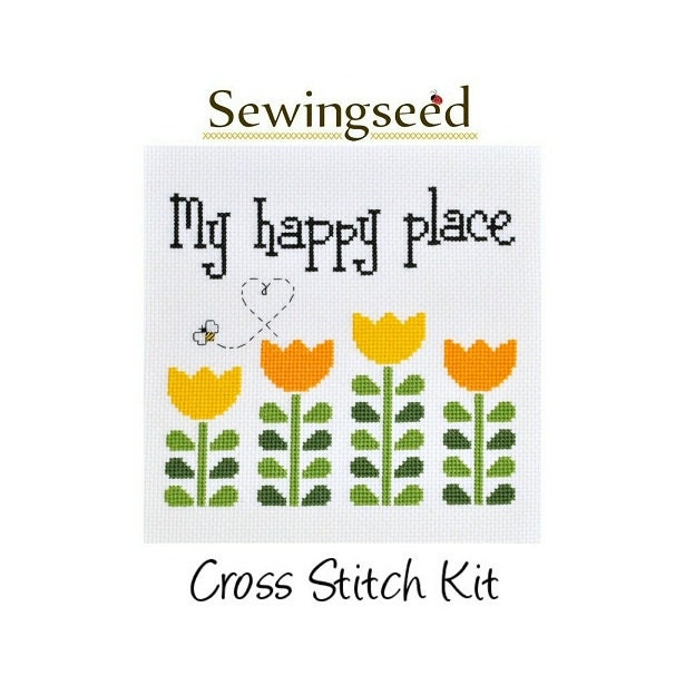 My Happy Place Cross Stitch Kit